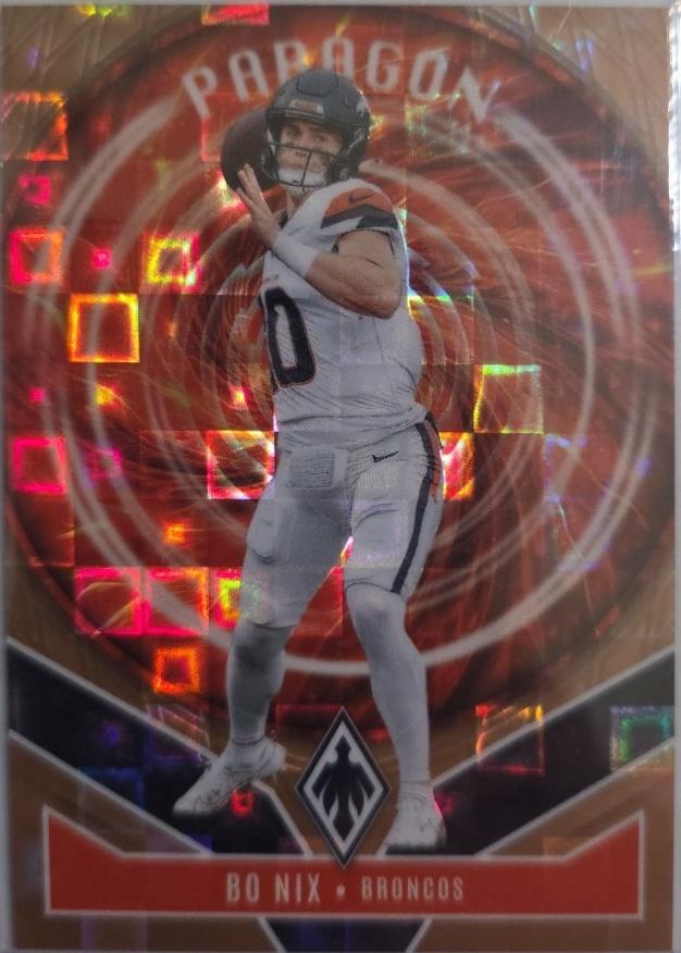 2025 Panini Phoenix Paragon Bo Nix [Bronze Pandora] #14 card