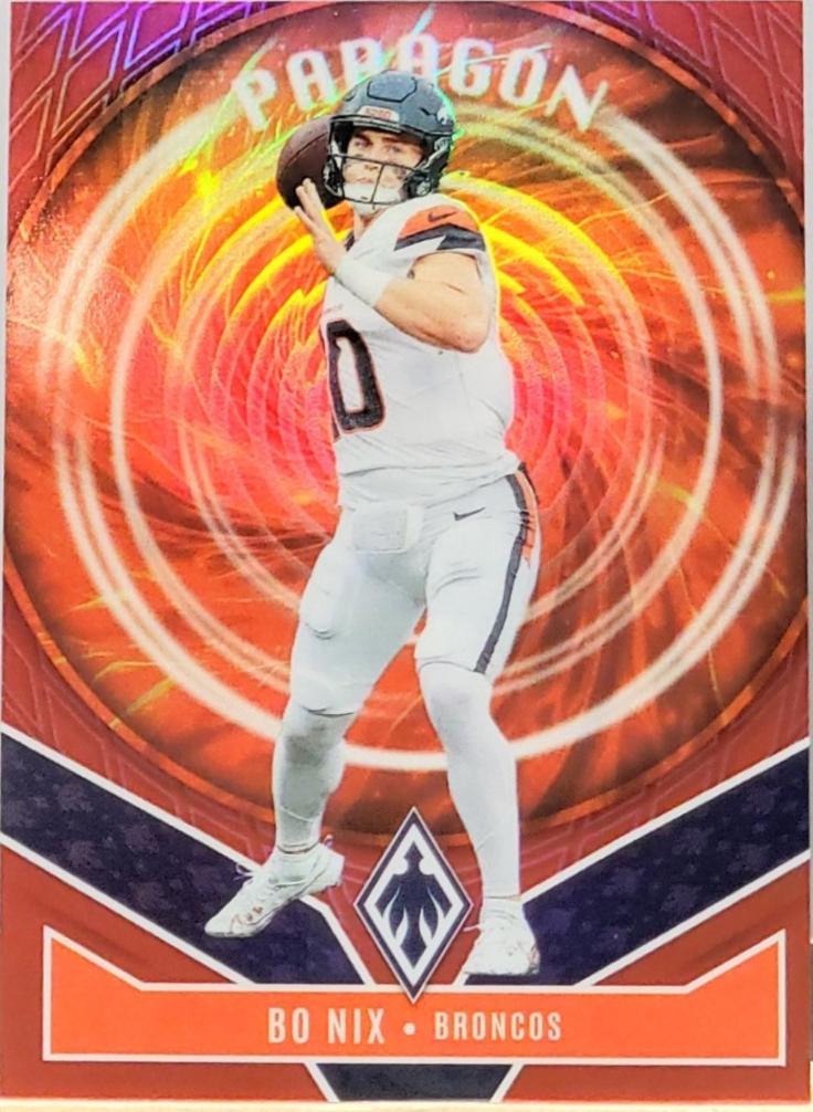 2025 Panini Phoenix Paragon Bo Nix [Red] #14 card