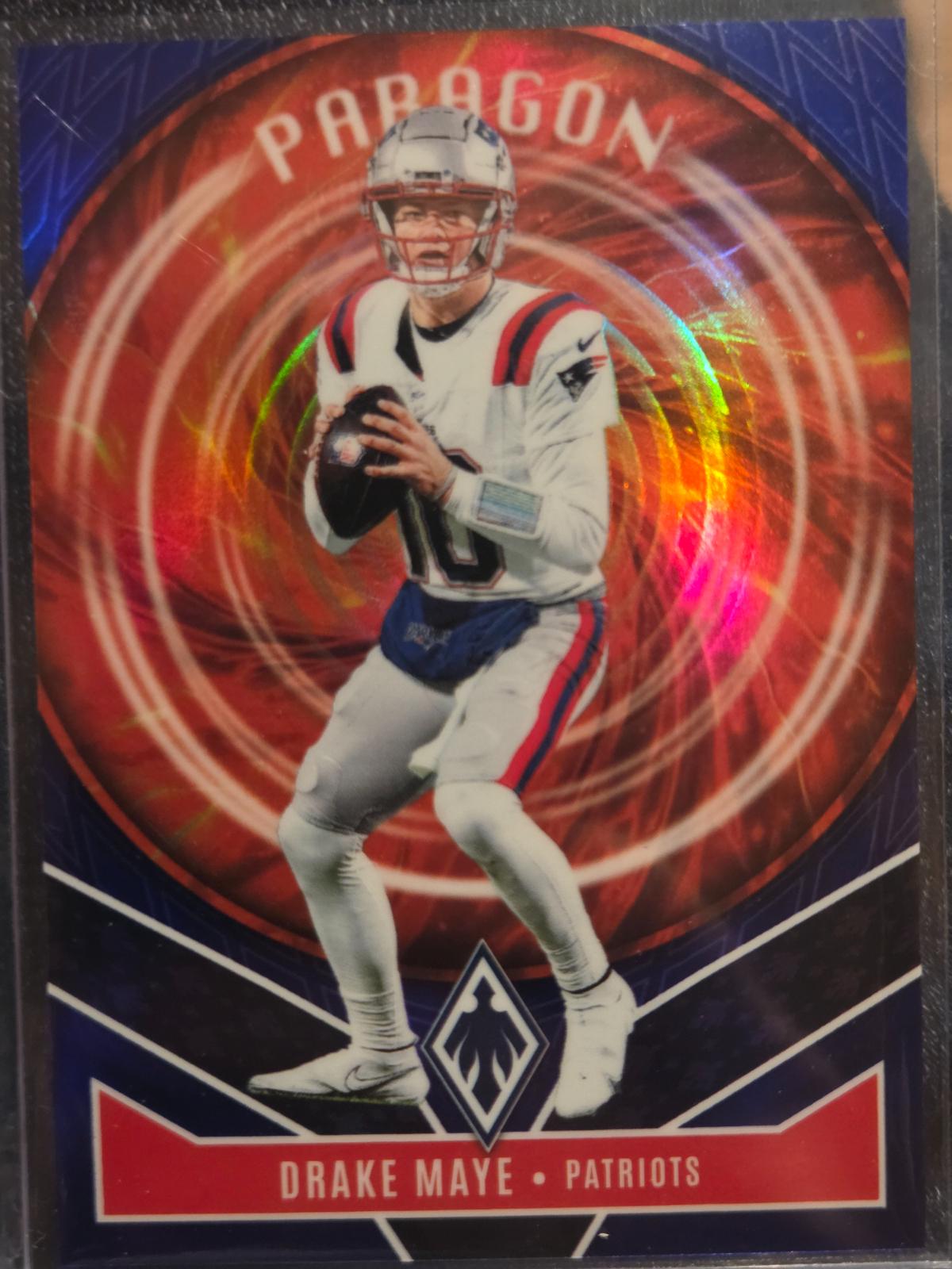 2025 Panini Phoenix Paragon Drake Maye [Blue] #7 card