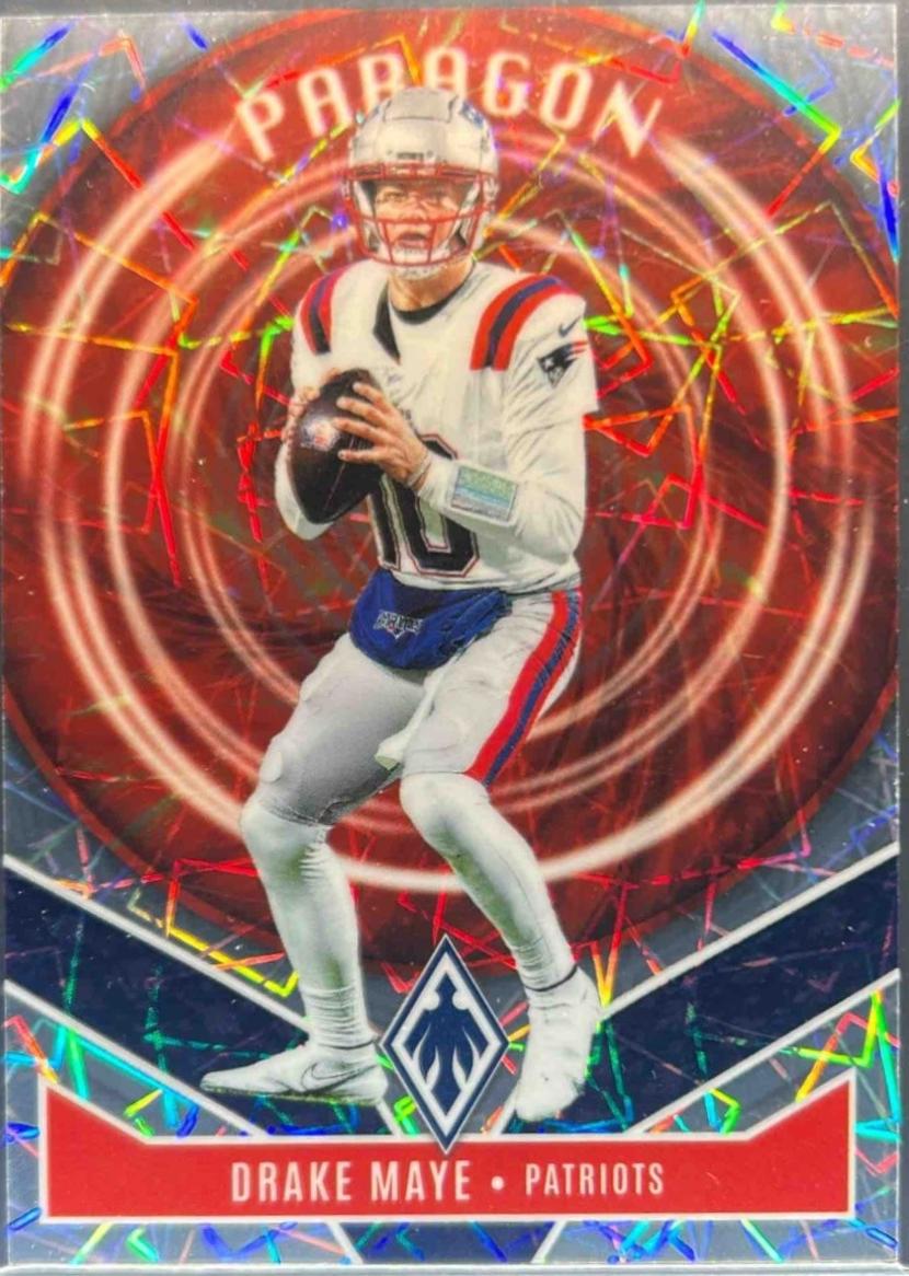 2025 Panini Phoenix Paragon Drake Maye [Silver Lazer] #7 card