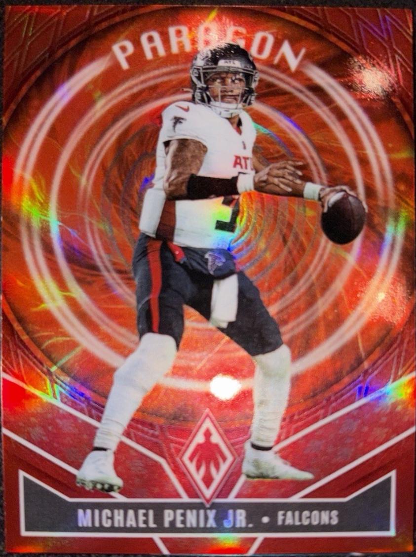 2025 Panini Phoenix Paragon Michael Penix Jr. [Red] #17 card