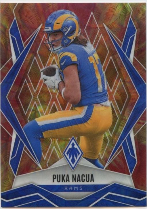 2025 Panini Phoenix Puka Nacua [Fire Burst] #119 card