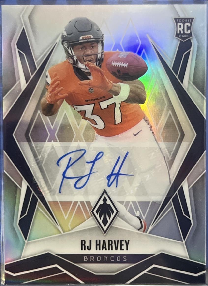 2025 Panini Phoenix RJ Harvey [Silver Autograph] #176 card