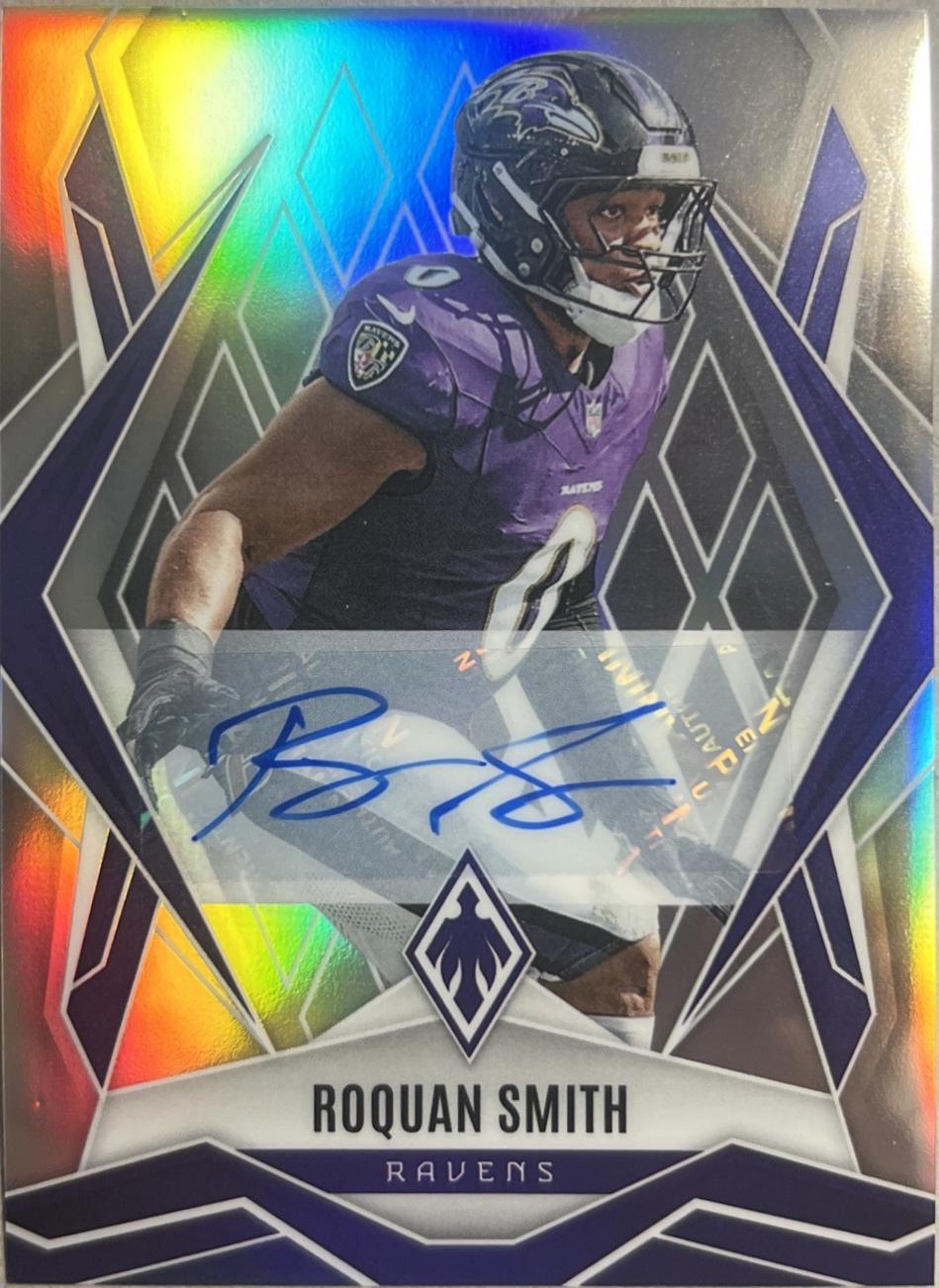 2025 Panini Phoenix Roquan Smith [Silver Autograph] #96 card