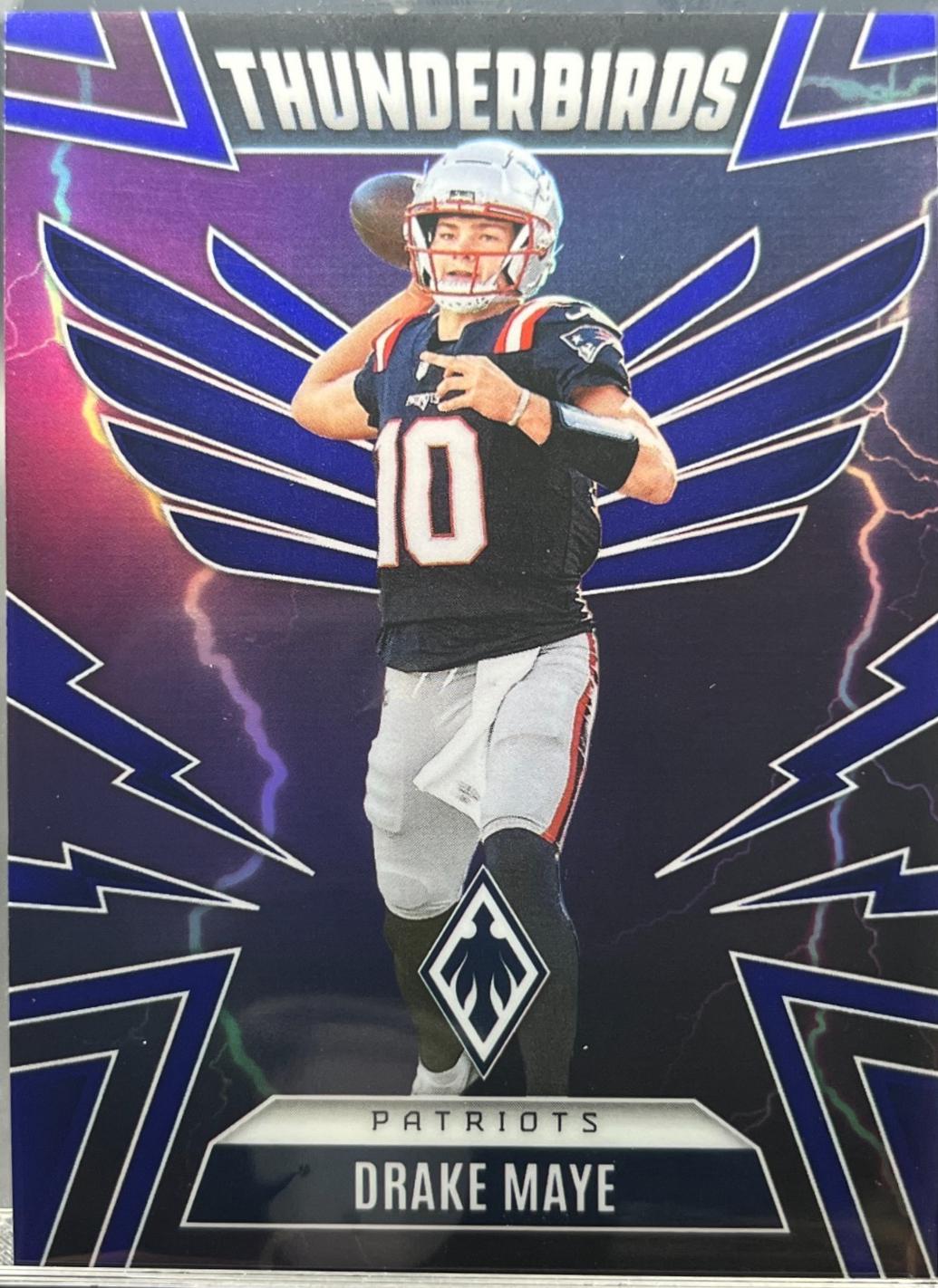2025 Panini Phoenix Thunderbirds Drake Maye [Blue] #35 card