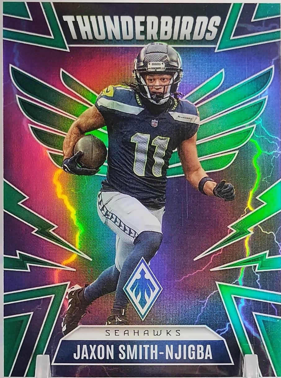 2025 Panini Phoenix Thunderbirds Jaxon Smith-Njigba [Green] #46 card