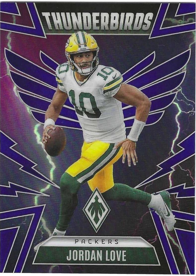 2025 Panini Phoenix Thunderbirds Jordan Love [Blue] #18 card