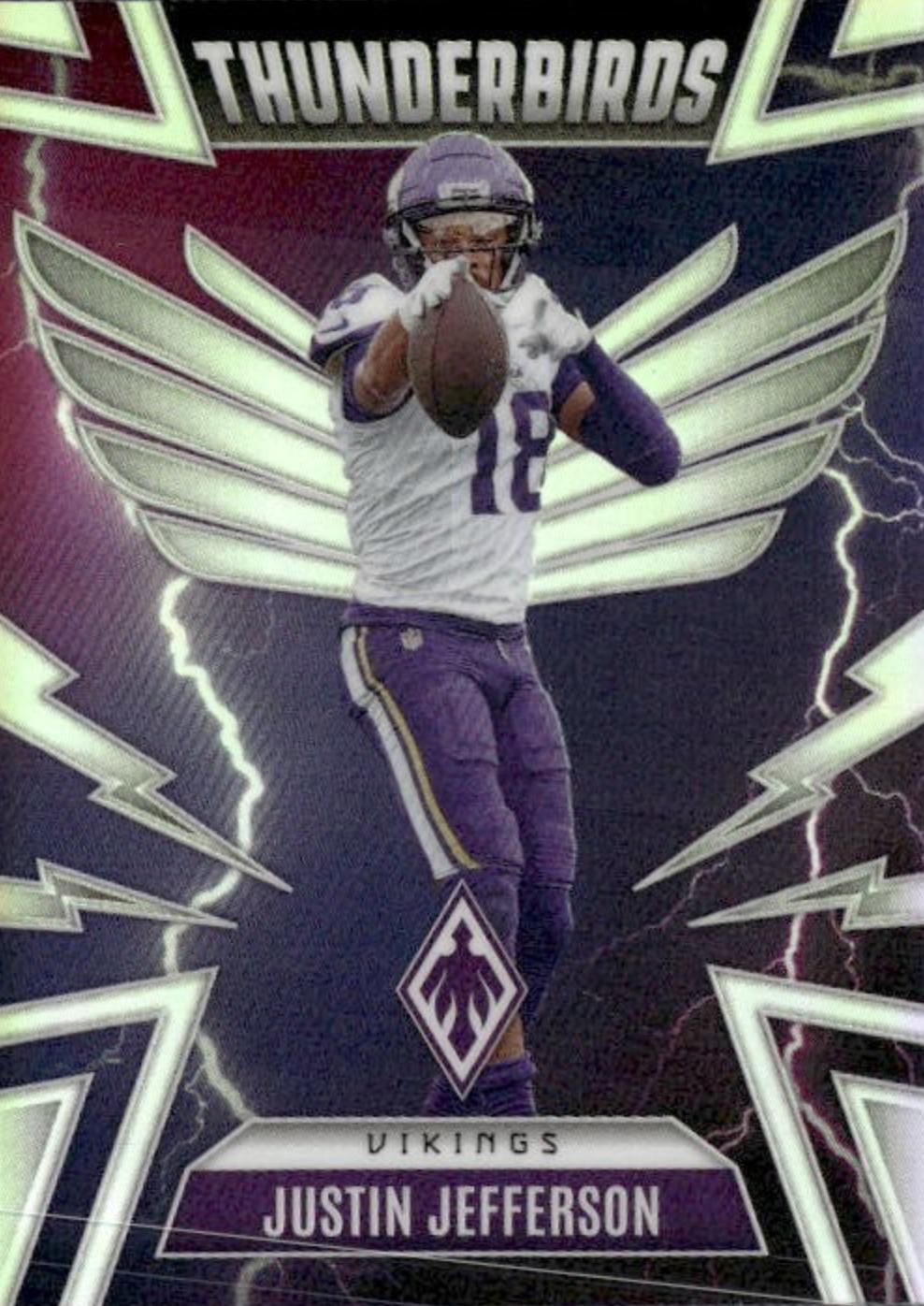 2025 Panini Phoenix Thunderbirds Justin Jefferson #34 card