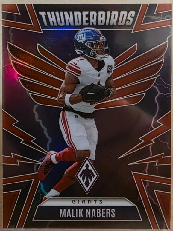 2025 Panini Phoenix Thunderbirds Malik Nabers [Red] #39 card
