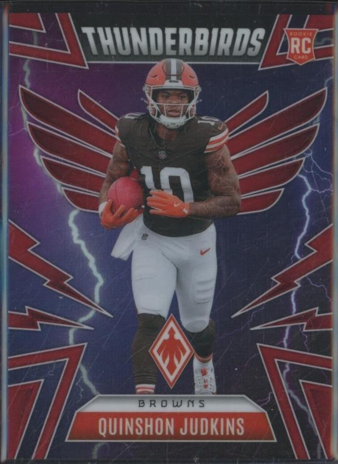 2025 Panini Phoenix Thunderbirds Quinshon Judkins [Red] #12 card