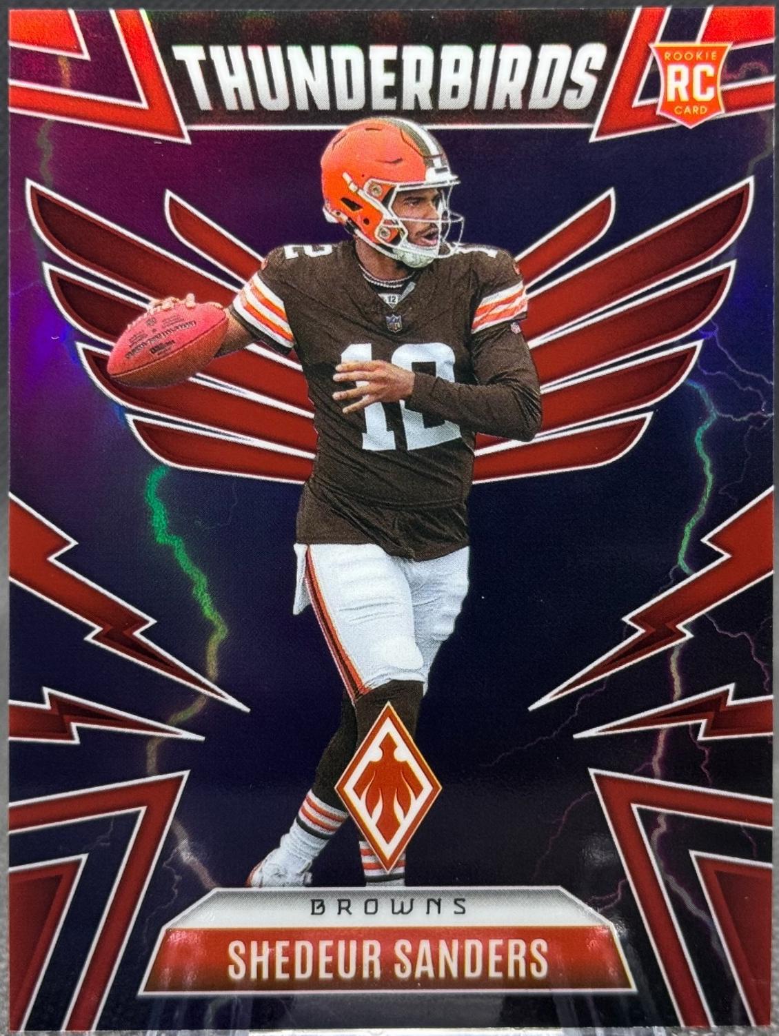2025 Panini Phoenix Thunderbirds Shedeur Sanders [Red] #13 card
