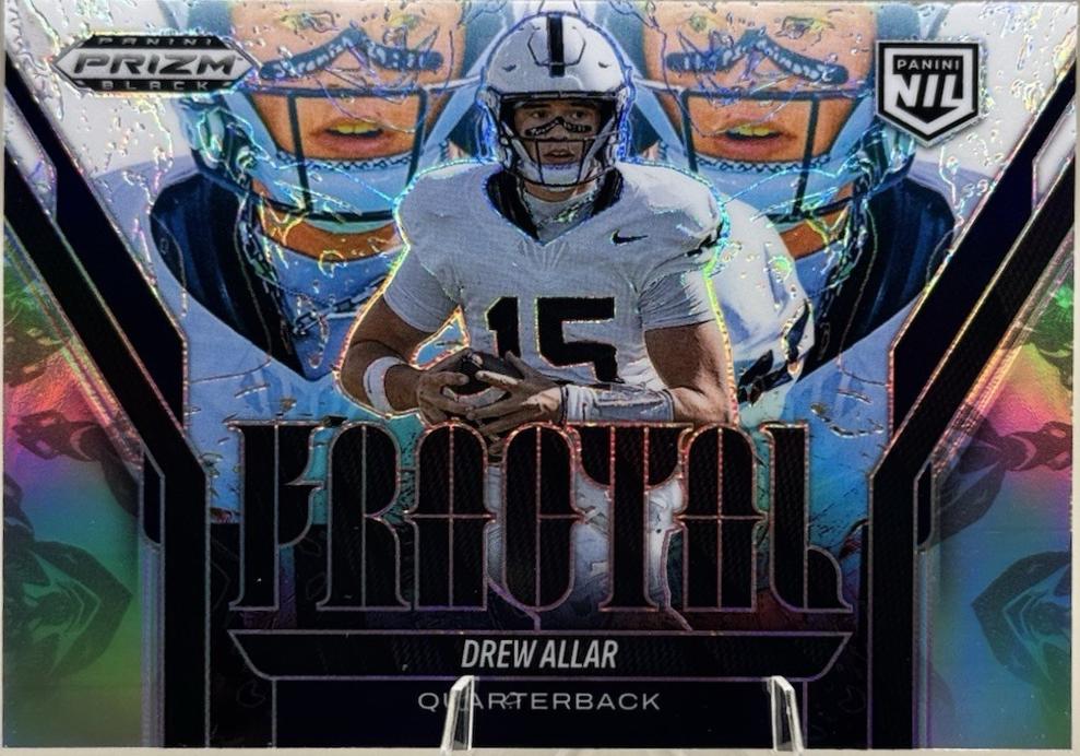 2025 Panini Prizm Black Fractal Drew Allar [Silver] #21 card