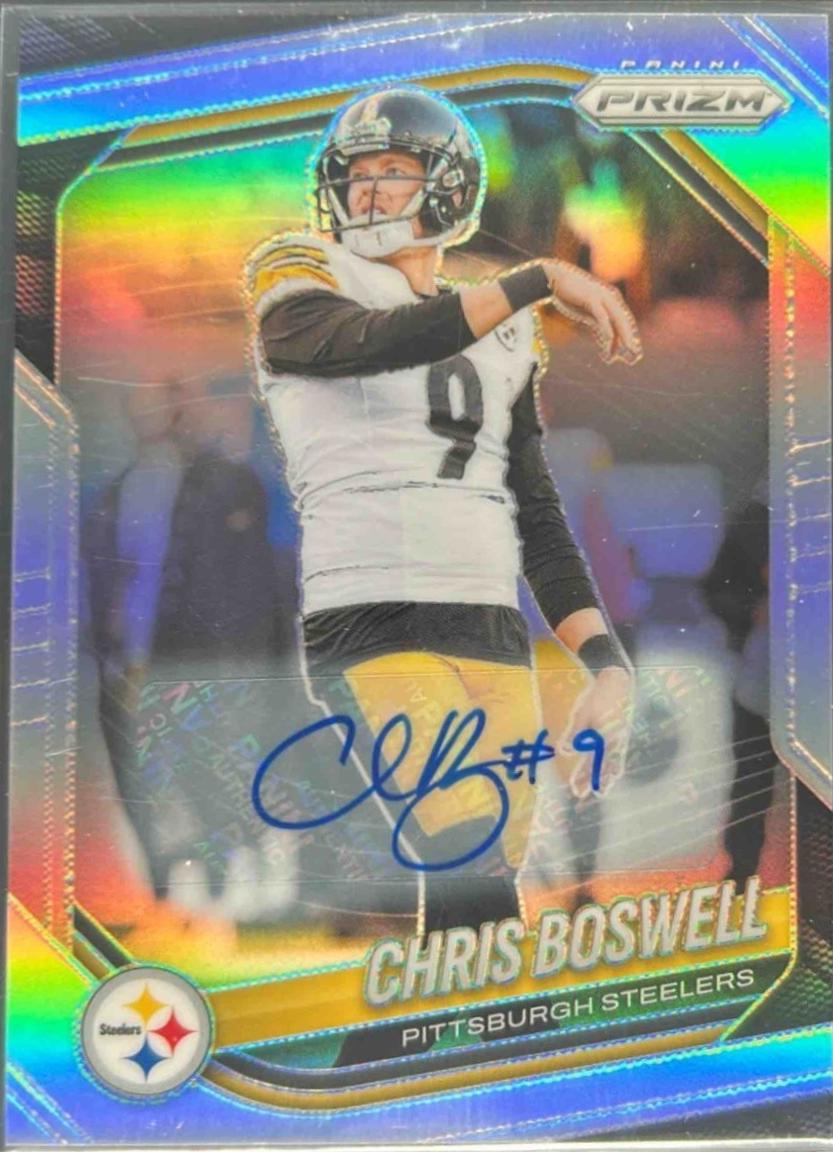 2025 Panini Prizm Chris Boswell [Silver Autograph] #174 card