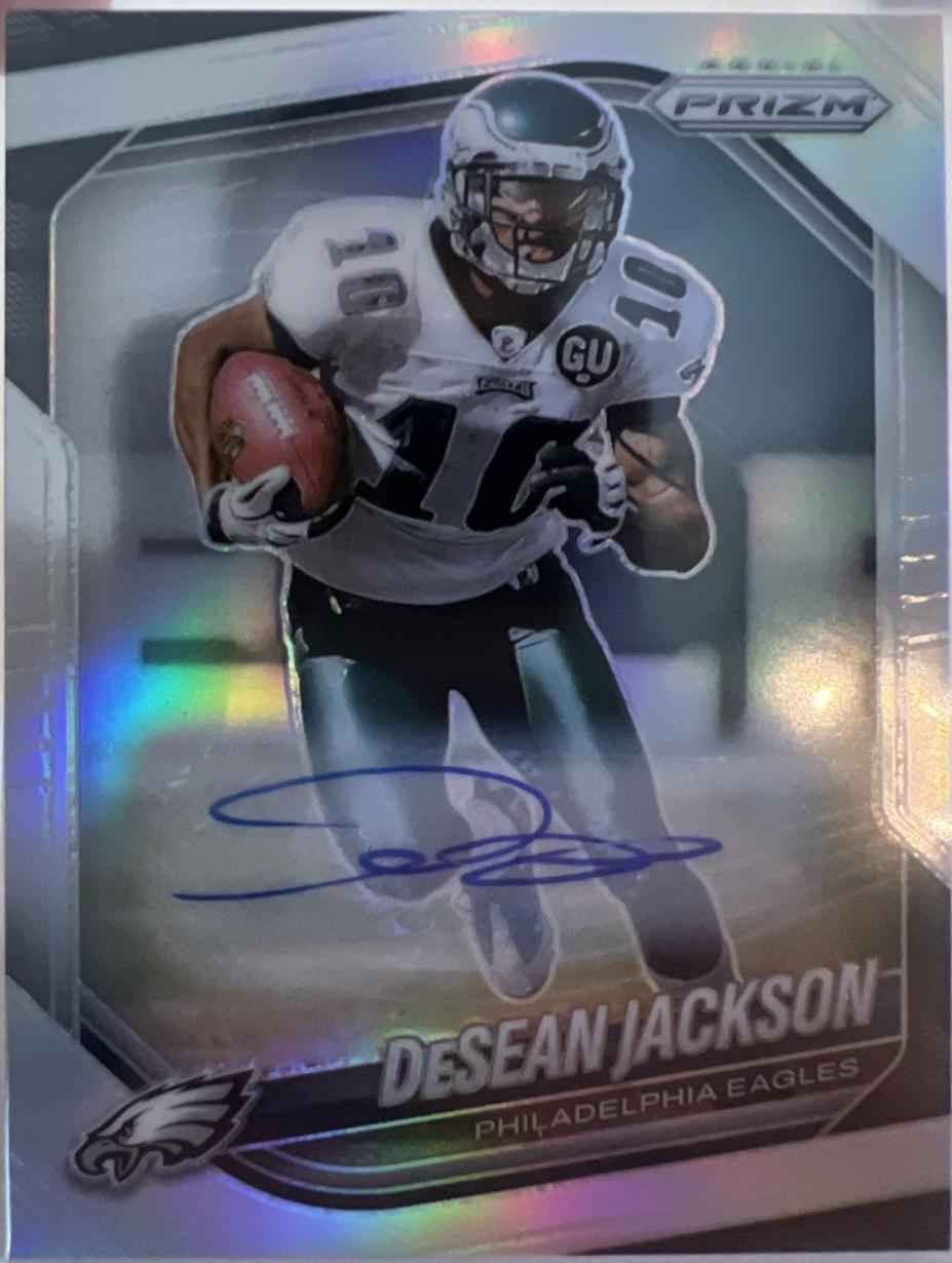 2025 Panini Prizm DeSean Jackson [Silver Autograph] #294 card