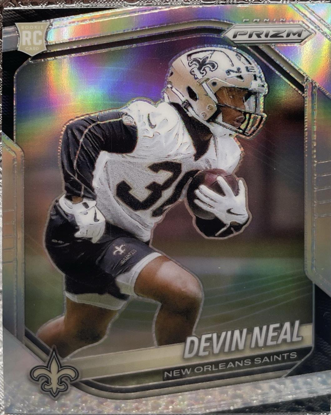 2025 Panini Prizm Devin Neal [Autograph Silver] #393 card