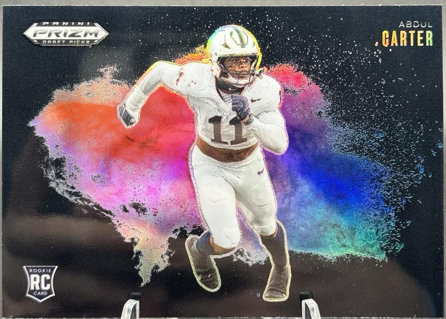 2025 Panini Prizm Draft Picks Color Blast Abdul Carter [Black] #20 card