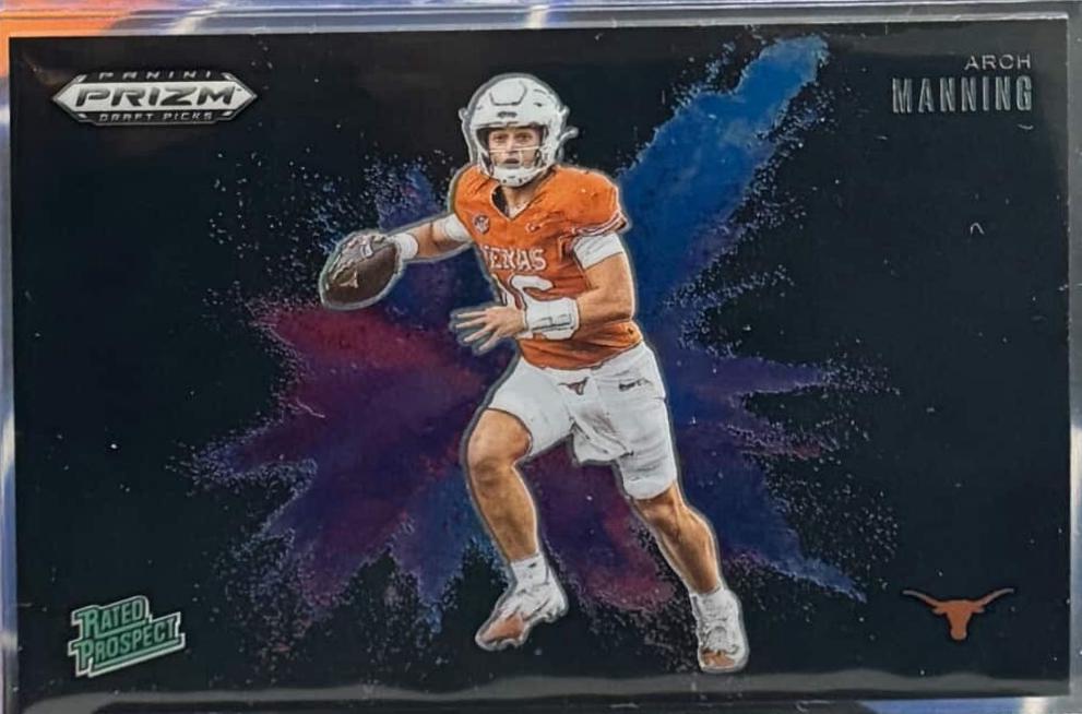 2025 Panini Prizm Draft Picks Color Blast Arch Manning [Black] #6 card