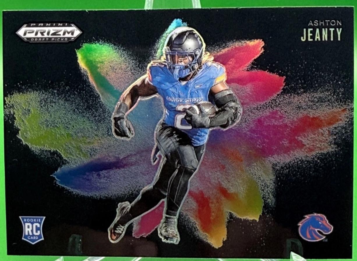 2025 Panini Prizm Draft Picks Color Blast Ashton Jeanty [Black] #8 card