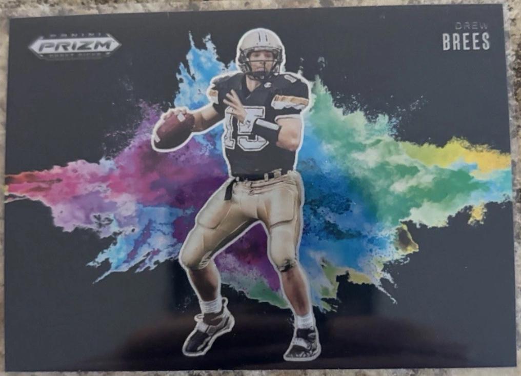 2025 Panini Prizm Draft Picks Color Blast Drew Brees [Black] #30 card