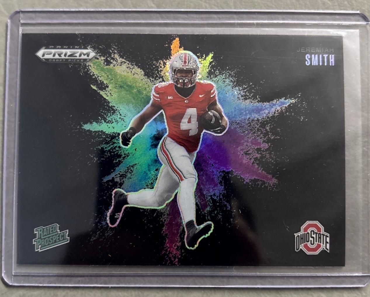 2025 Panini Prizm Draft Picks Color Blast Jeremiah Smith [Black] #1 card