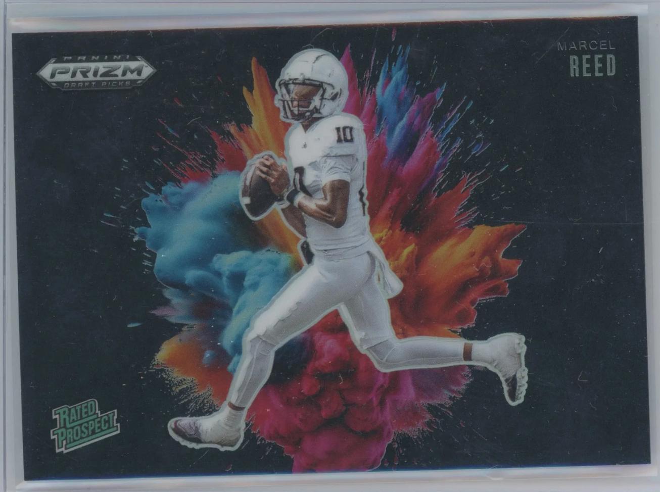 2025 Panini Prizm Draft Picks Color Blast Marcel Reed [Black] #7 card