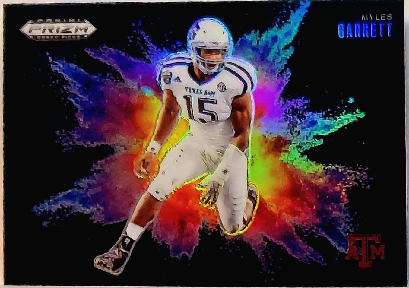2025 Panini Prizm Draft Picks Color Blast Myles Garrett [Black] #26 card