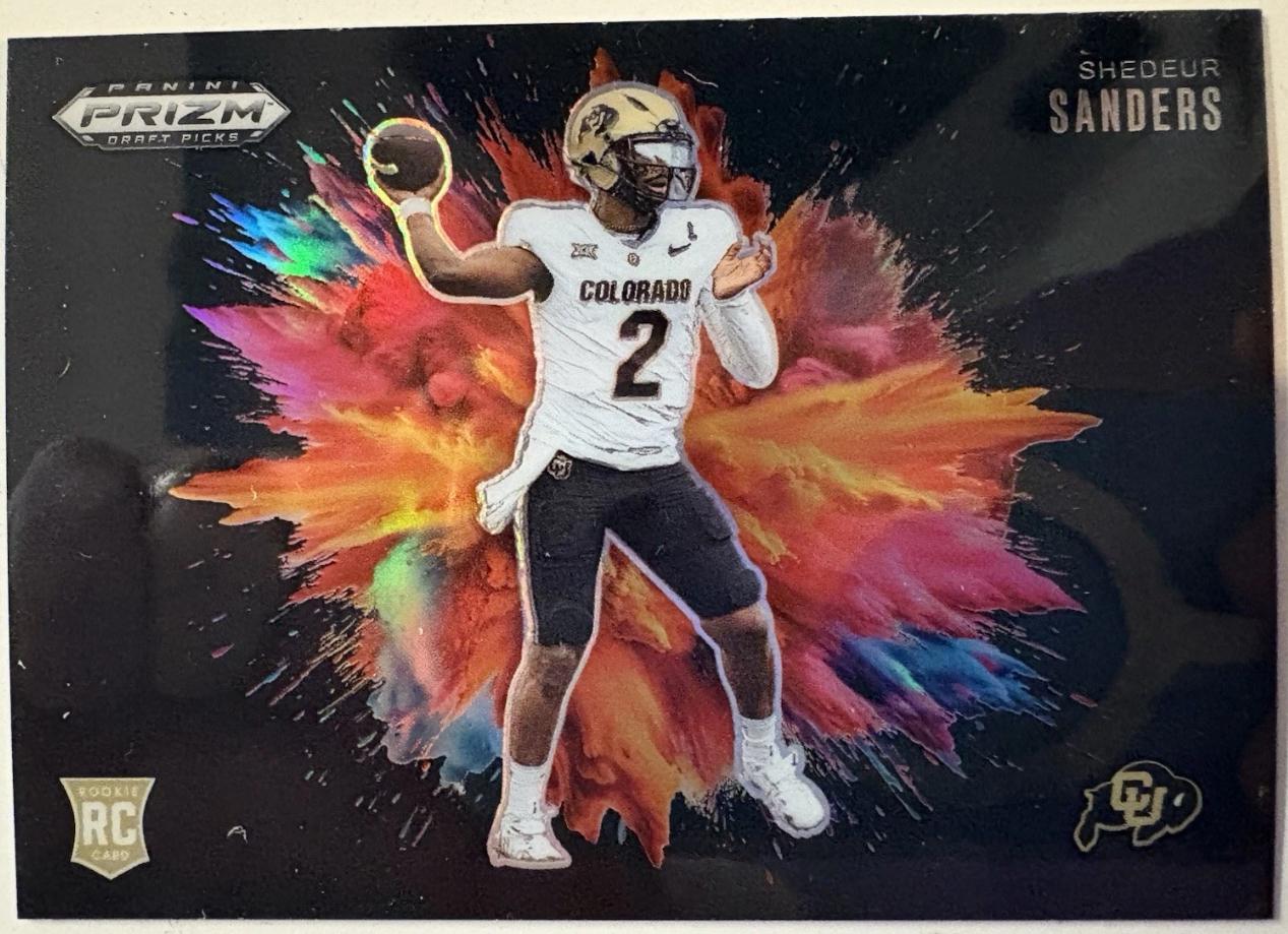 2025 Panini Prizm Draft Picks Color Blast Shedeur Sanders [Black] #15 card