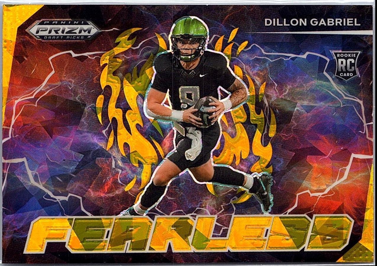 2025 Panini Prizm Draft Picks Fearless Dillon Gabriel [Gold Ice] #F-DGL card