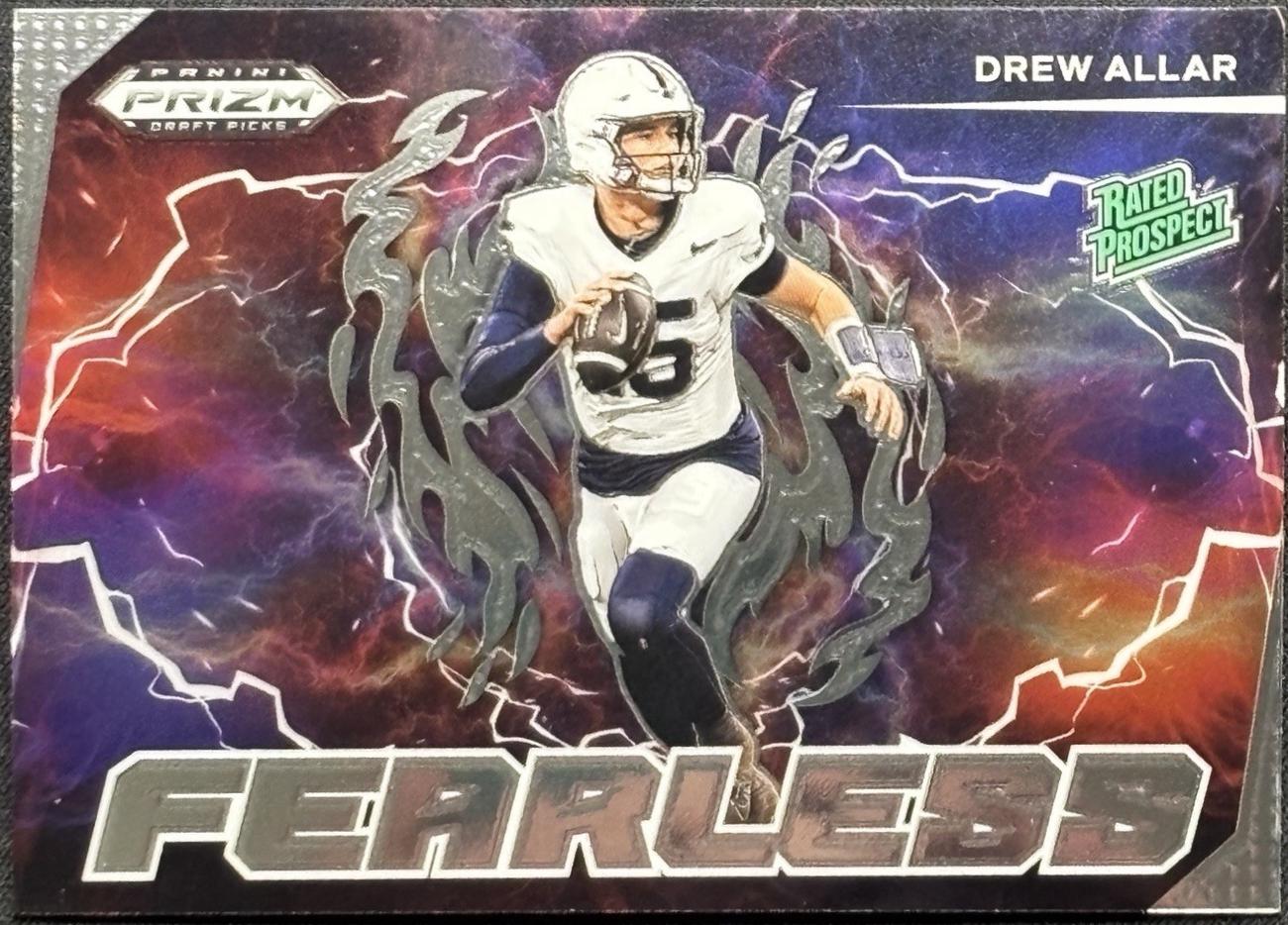 2025 Panini Prizm Draft Picks Fearless Drew Allar #F-DAR card
