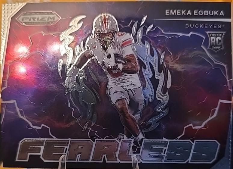 2025 Panini Prizm Draft Picks Fearless Emeka Egbuka #F-EEA card