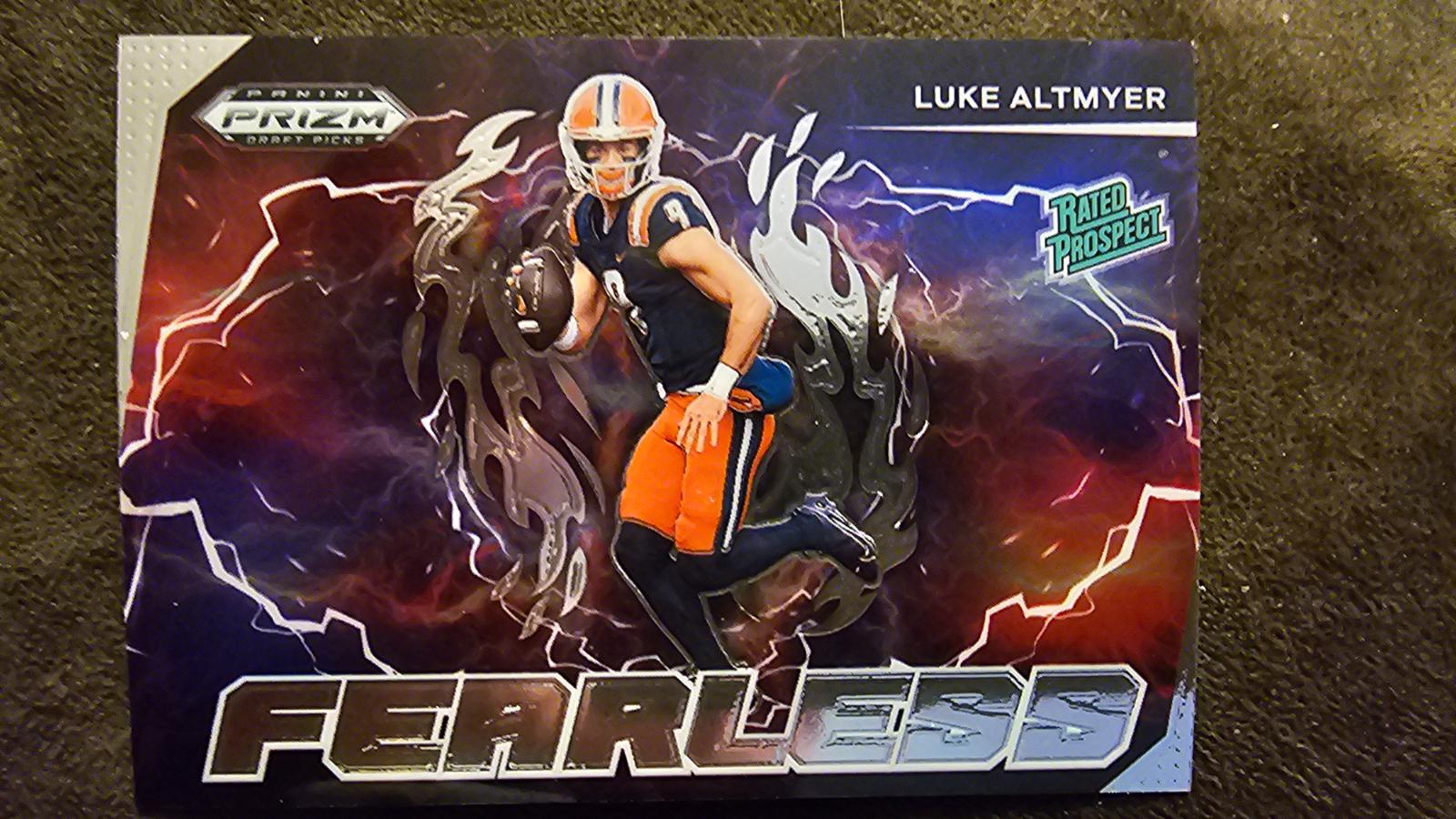 2025 Panini Prizm Draft Picks Fearless Luke Altmyer #F-LAR card