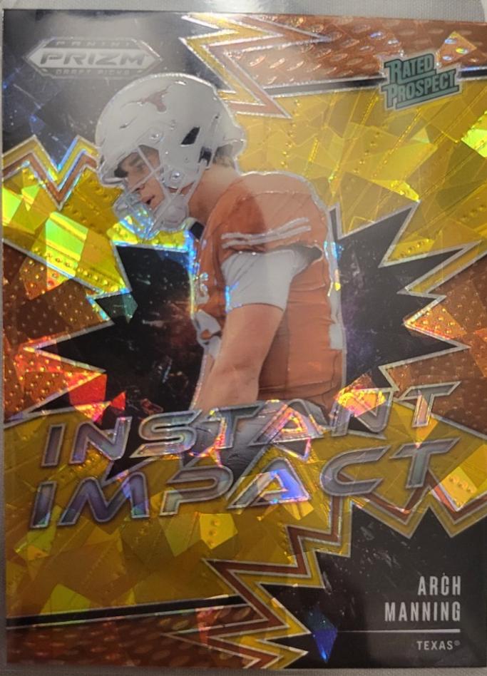 2025 Panini Prizm Draft Picks Instant Impact Arch Manning [Gold Ice] #21 card