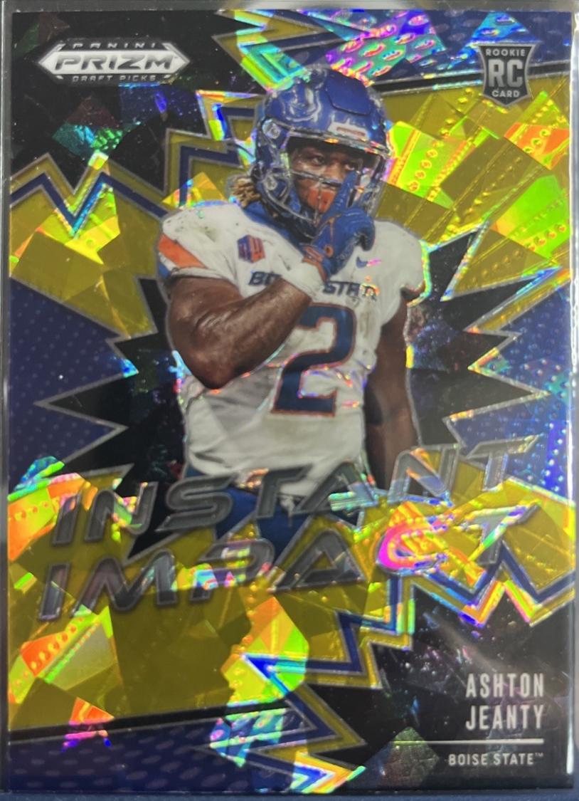 2025 Panini Prizm Draft Picks Instant Impact Ashton Jeanty [Gold Ice] #2 card