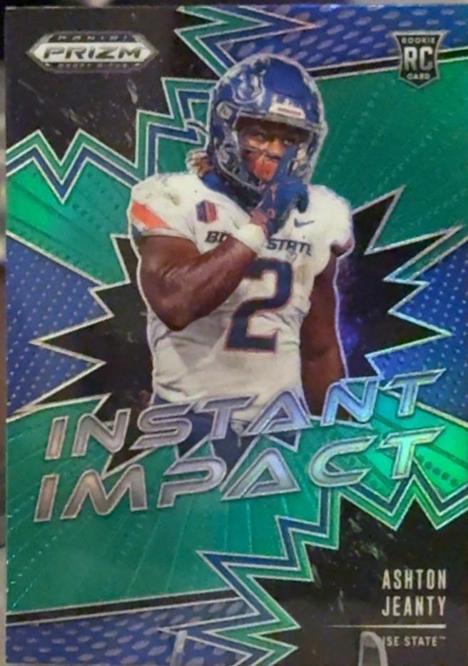 2025 Panini Prizm Draft Picks Instant Impact Ashton Jeanty [Green] #2 card
