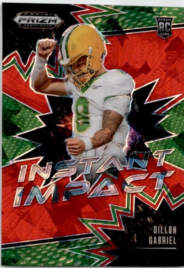 2025 Panini Prizm Draft Picks Instant Impact Dillon Gabriel [Red Ice] #5 card