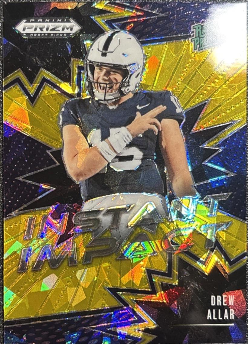 2025 Panini Prizm Draft Picks Instant Impact Drew Allar [Gold Ice] #7 card