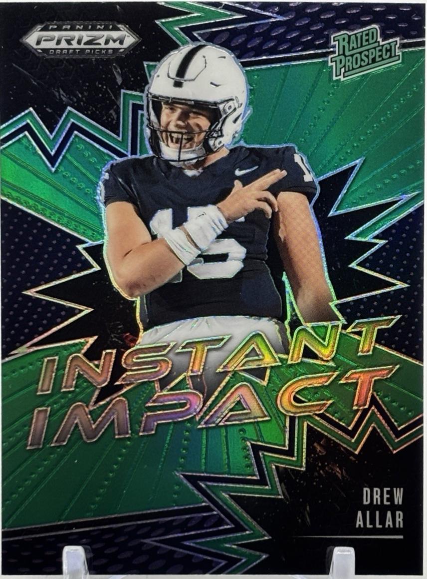 2025 Panini Prizm Draft Picks Instant Impact Drew Allar [Green] #7 card