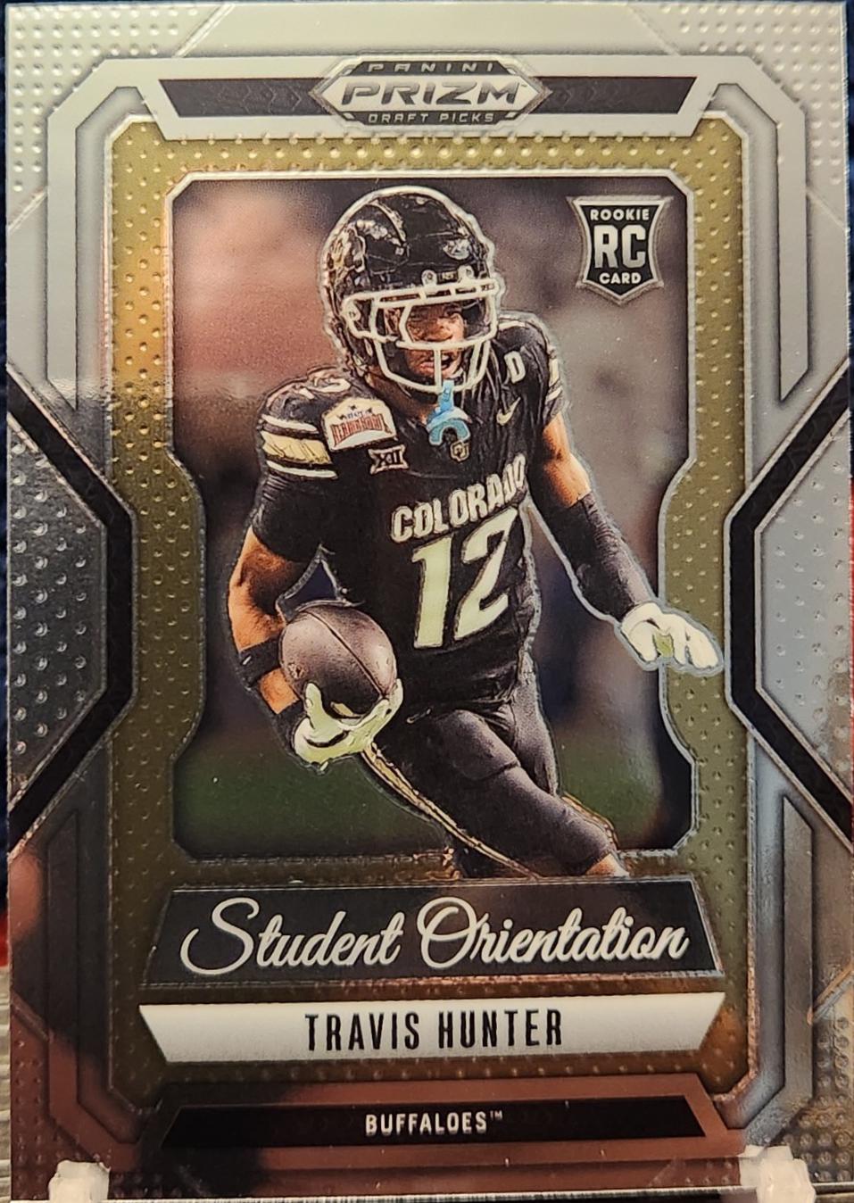 2025 Panini Prizm Draft Picks Student Orientation Travis Hunter #7 card