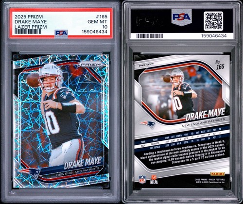 2025 Panini Prizm Drake Maye [Lazer] #165 card