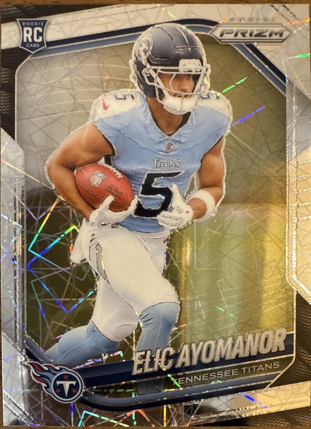 2025 Panini Prizm Elic Ayomanor [Lazer] #321 card