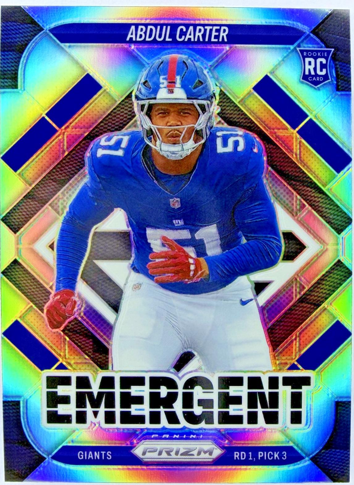 2025 Panini Prizm Emergent Abdul Carter [Silver] #7 card
