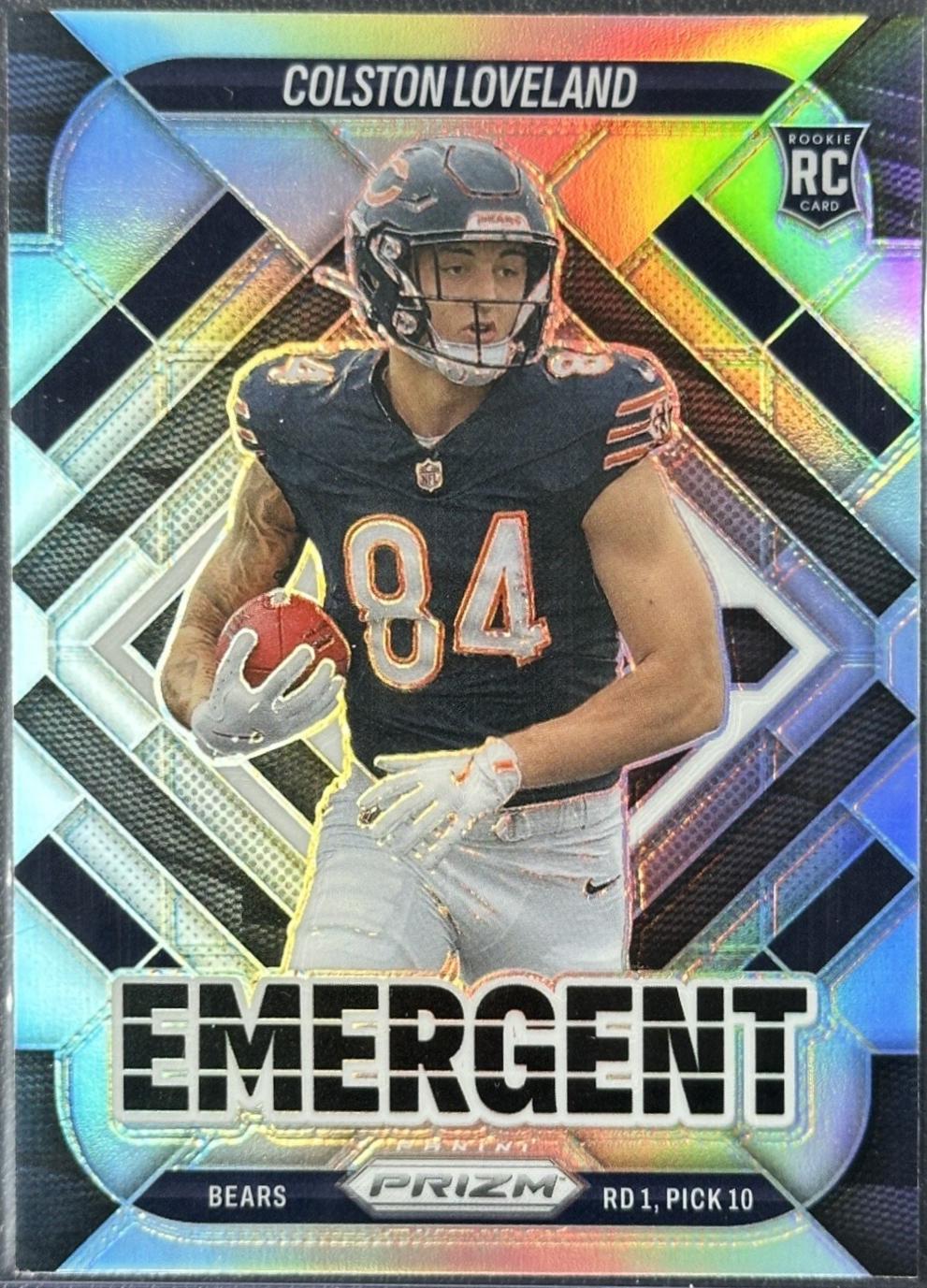 2025 Panini Prizm Emergent Colston Loveland [Silver] #20 card