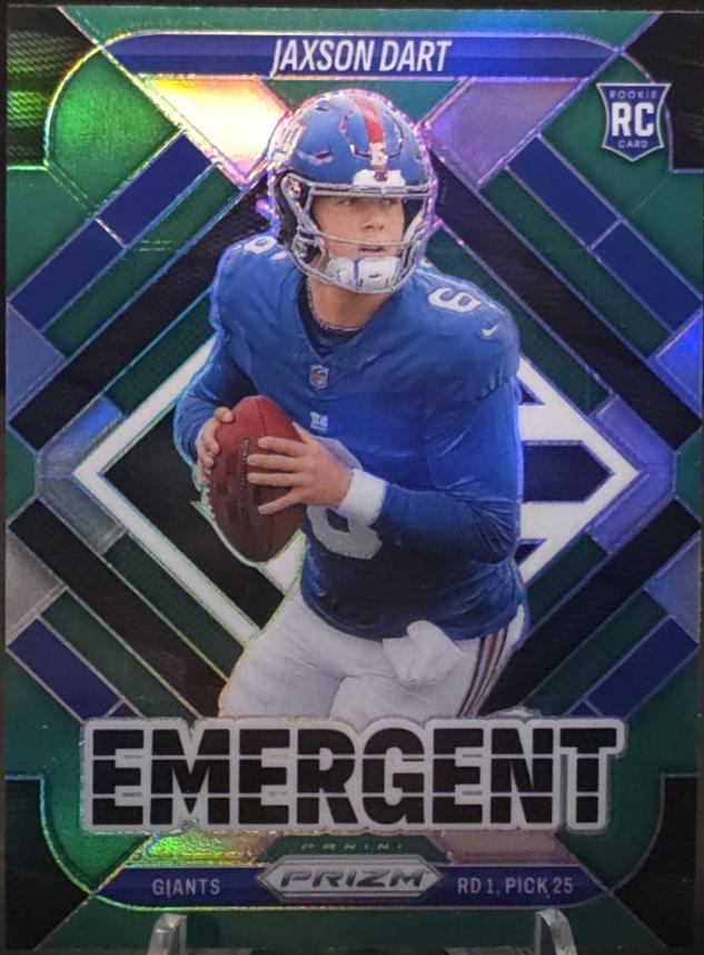 2025 Panini Prizm Emergent Jaxson Dart [Green] #6 card