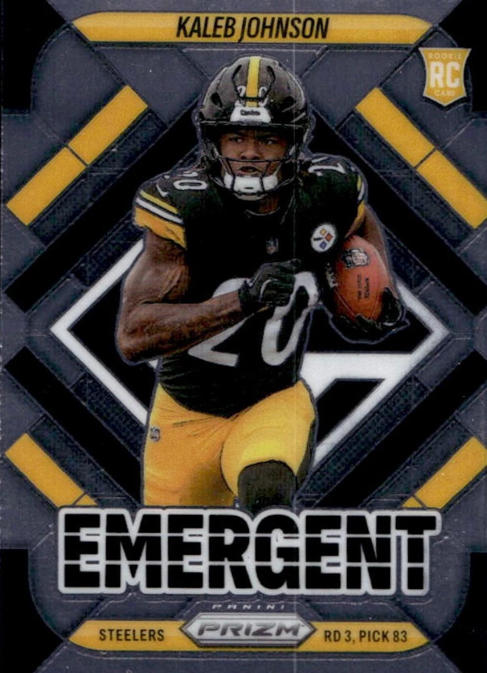 2025 Panini Prizm Emergent Kaleb Johnson #5 card