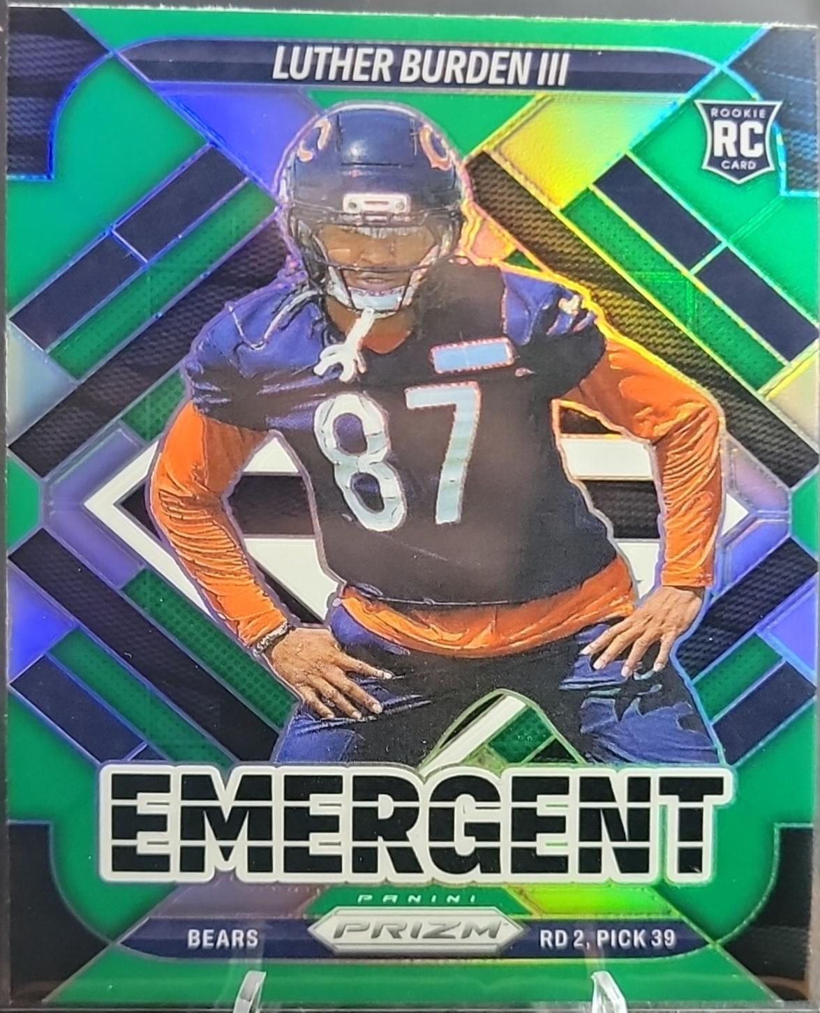 2025 Panini Prizm Emergent Luther Burden III [Green] #19 card