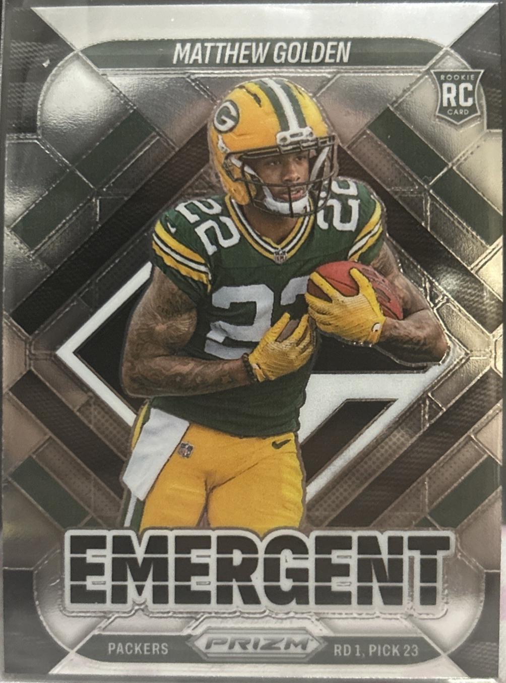 2025 Panini Prizm Emergent Matthew Golden #15 card
