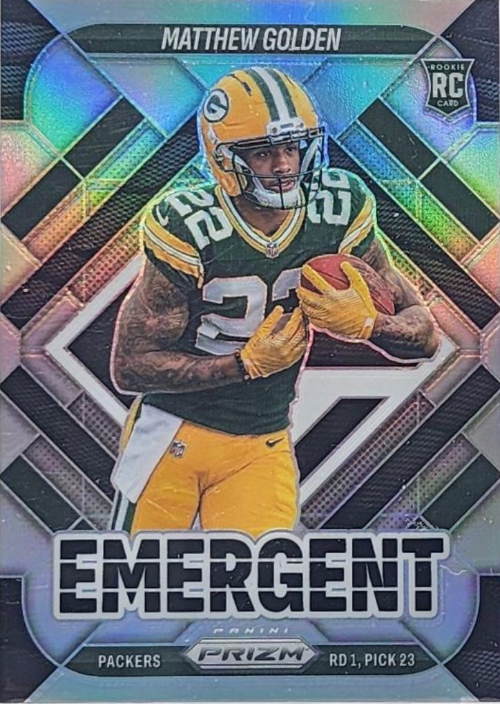 2025 Panini Prizm Emergent Matthew Golden [Silver] #15 card