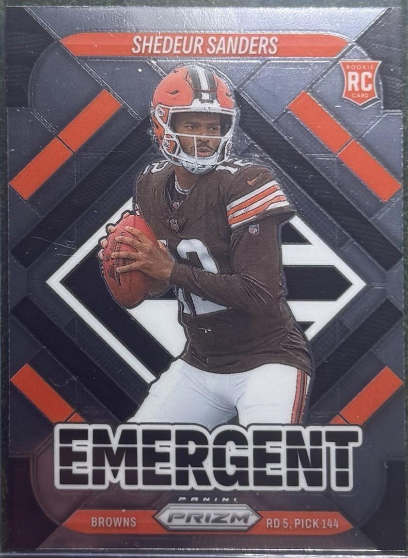2025 Panini Prizm Emergent Shedeur Sanders #17 card