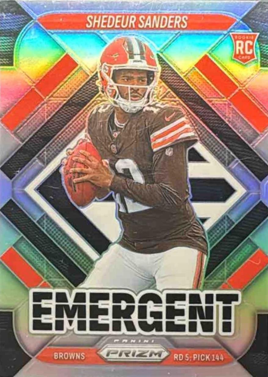 2025 Panini Prizm Emergent Shedeur Sanders [Silver] #17 card