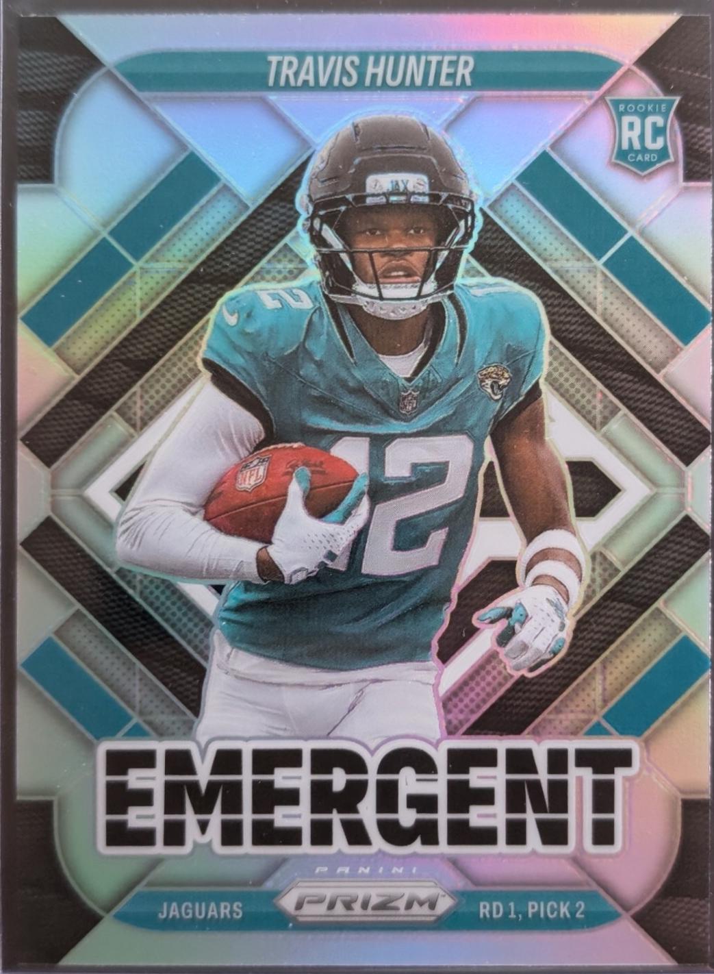 2025 Panini Prizm Emergent Travis Hunter [Silver] #12 card